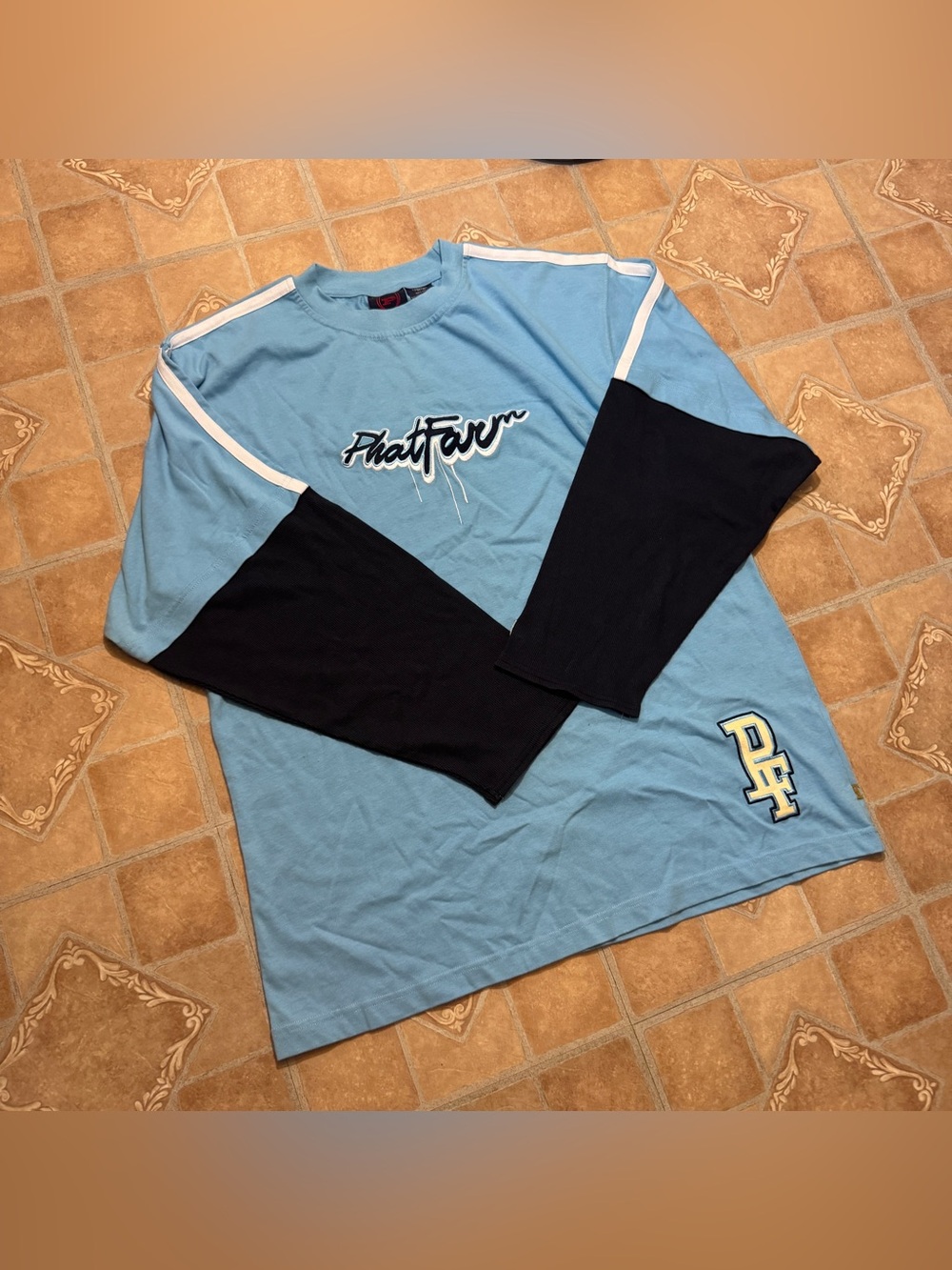 Vintage Y2K Phat Farm Layered Double Sleeve Graphic Shirt | Fits Oversized